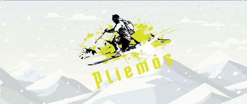 di-PLIEMAS Telemark Club Livigno logo representing telemark skiing